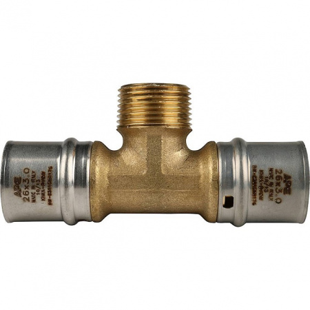 МП Тройник резьбовой пресс для металлопласта STOUT Ø26х3/4"х26 Н