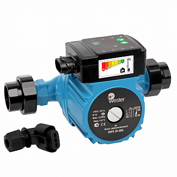 Насос циркуляционный с мокрым ротором WESTER WPE 25-60G 180 мм (с гайками)