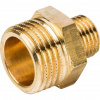 Ниппель переходной резьбовой латунный STOUT без покрытия 1/2"x1/4" Н