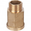 Удлинитель шестигранный резьбовой латунный STOUT без покрытия 1/2"x1/2" ВН