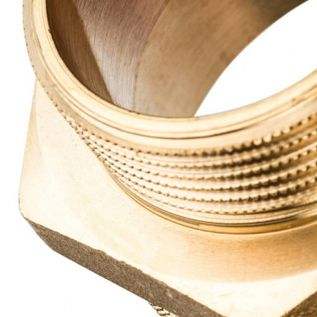 Ниппель переходной резьбовой латунный STOUT без покрытия 2"x11/2" Н