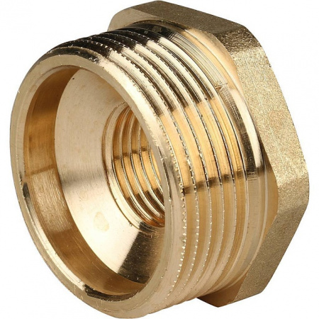 Футорка резьбовая латунная STOUT без покрытия 11/4"x1/2" ВН