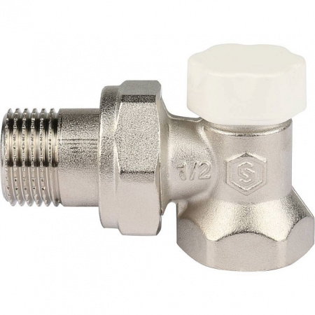 Клапан запорно-балансировочный угловой STOUT 1/2" (SVL-1156-000015)
