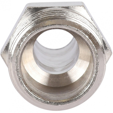 Штуцер резьбовой латунный STOUT никель 1/2"x14мм Н
