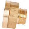 Переход под ключ резьбовой латунный STOUT без покрытия 1/2"х3/8" ВН