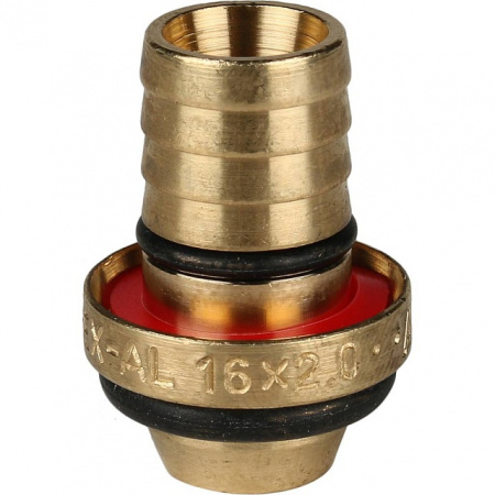 МЦ Муфта соединительная цанга для металлопласта STOUT Ø16
