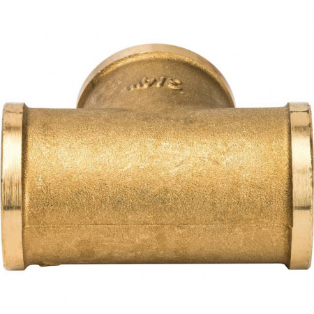 Тройник резьбовой латунный STOUT без покрытия 3/4" В