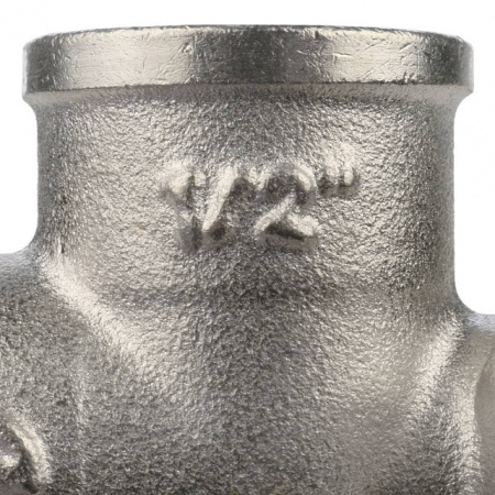 Угол с креплением резьбовой латунный STOUT никель1/2" В