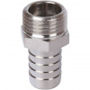 Штуцер резьбовой латунный STOUT никель 1/2"x16мм Н