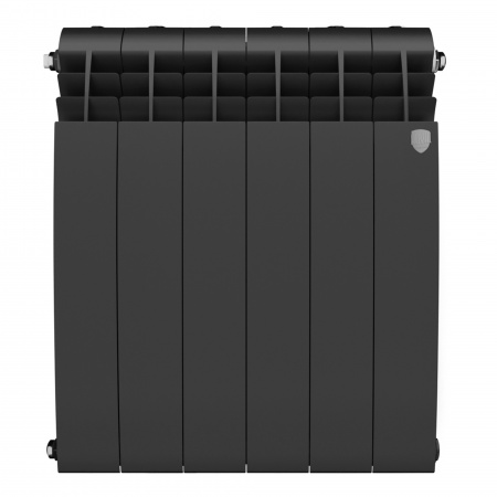 Радиатор биметаллический ROYAL THERMO BILINER NOIR SABLE 500x6 секций, черный