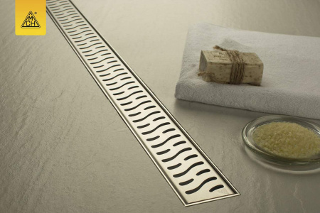 Душевой лоток MCH с боковым сливом Ø40 рамка нерж. 850мм G HARMONY (CH850HN)