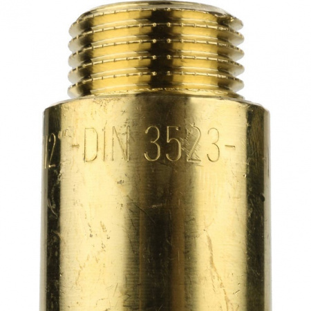 Удлинитель резьбовой латунный STOUT без покрытия 1/2"x55мм ВН