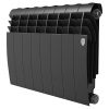 Радиатор биметаллический ROYAL THERMO BILINER NOIR SABLE 350x10 секций, черный