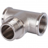Тройник переходной резьбовой латунный STOUT никель 3/4"x3/4"x3/4" ВНВ