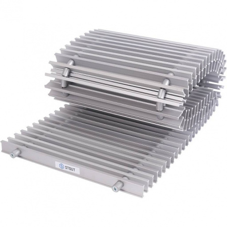 Конвектор внутрипольный STOUT SCN 110х240х1000 естественная конвекция