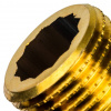 Удлинитель резьбовой латунный STOUT без покрытия 1/2"x10мм ВН