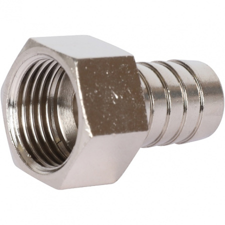 Штуцер резьбовой латунный STOUT никель 1/2"x16мм В