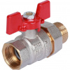 Кран шаровой с американкой ROMMER бабочка 3/4" ВН