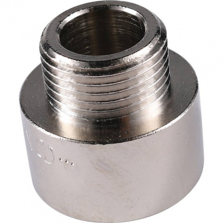 Муфта переходная резьбовая латунная STOUT никель 1/2"X3/8" ВН