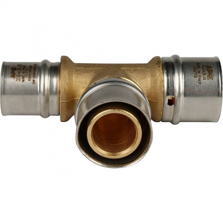 МП Тройник переходной пресс для металлопласта STOUT Ø32х32х26