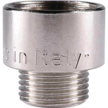 Муфта переходная резьбовая латунная STOUT никель 1/2"X3/8" ВН