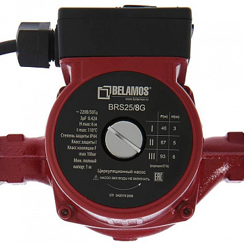 Насос циркуляционный BELAMOS BRS25/8G 180 (25х80) с гайками