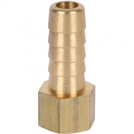 Штуцер резьбовой латунный STOUT без покрытия 1/8"x10мм В