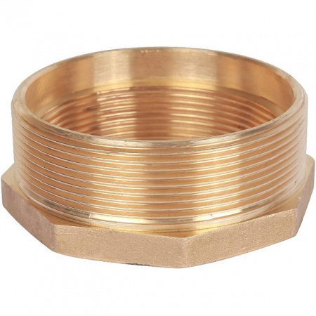 Футорка резьбовая латунная STOUT без покрытия 3"x21/2" ВН