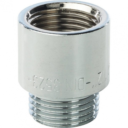 Удлинитель резьбовой латунный STOUT хром 1/2"x20мм ВН