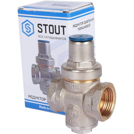 Редуктор давления STOUT PN16 вн/вн 3/4" без подкл. манометра