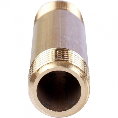 Бочонок резьбовой латунный STOUT без покрытия 1/2"x70мм