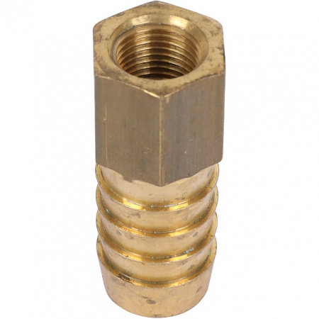 Штуцер резьбовой латунный STOUT без покрытия 1/8"x14мм В