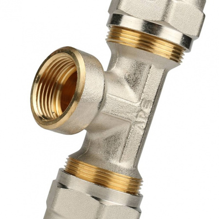 МЦ Тройник резьбовой цанга для металлопласта STOUT Ø26х3/4"х26 В
