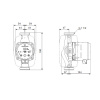 Насос циркуляционный GRUNDFOS ALPHA2 25-60 N 180 (3-34, 1x230В)