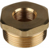 Футорка резьбовая латунная STOUT без покрытия 11/4"x1/2" ВН