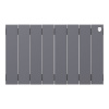 Радиатор биметаллический ROYAL THERMO PIANOFORTE SILVER SATIN 300x8 секций, серый