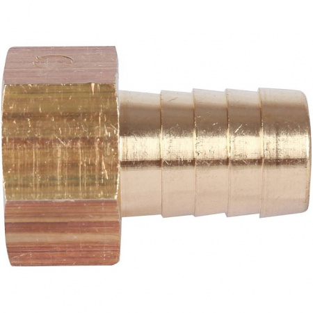 Штуцер резьбовой латунный STOUT без покрытия 1/2"x16мм В