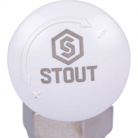 Клапан термостатический угловой STOUT 1/2" х 3/4"ЕК