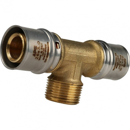 МП Тройник резьбовой пресс для металлопласта STOUT Ø26х3/4"х26 Н