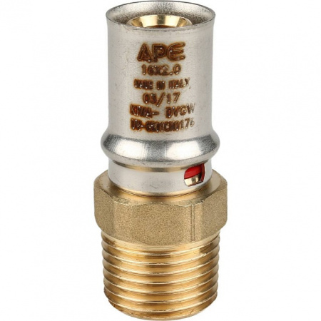 МП Муфта резьбовая пресс для металлопласта STOUT Ø16х1/2" Н