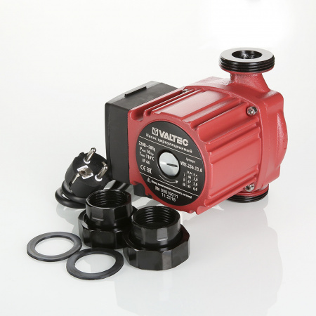Насос циркуляционный VALTEC RS 25/6 130 (25x60) с гайками