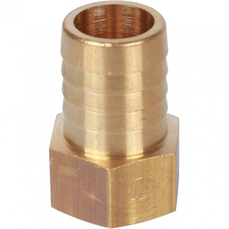 Штуцер резьбовой латунный STOUT без покрытия 1/2"x20мм В