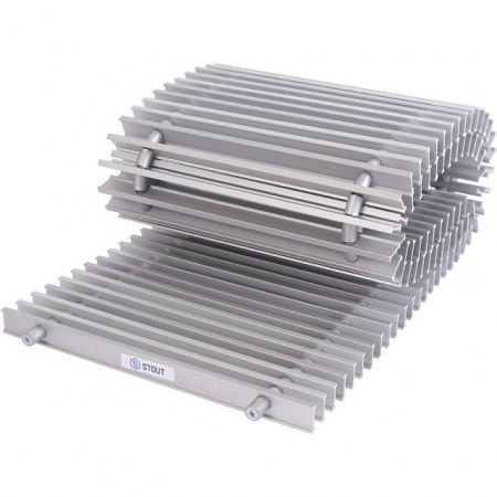 Конвектор внутрипольный STOUT SCN 80х300х1600 естественная конвекция