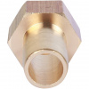Штуцер резьбовой латунный STOUT без покрытия 1/2"x16мм В
