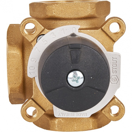 Клапан трехходовой смесительный STOUT 11/4" (KVs 15 м3/ч)