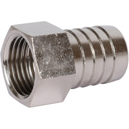 Штуцер резьбовой латунный STOUT никель 1/2"x20мм В