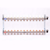 Коллекторная группа UNI-FITT 451I латунь 1"x3/4" EK на 13 выходов, в сборе без расходомера