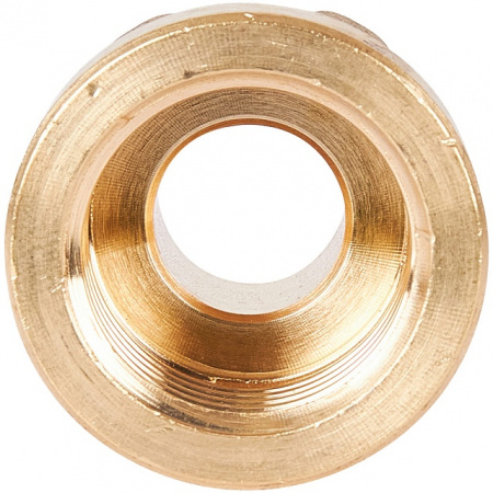 Переход под ключ резьбовой латунный STOUT без покрытия 1/2"х3/8" ВН