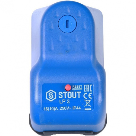 Реле сухого хода STOUT LP/3, 0-4 бар 1/4"