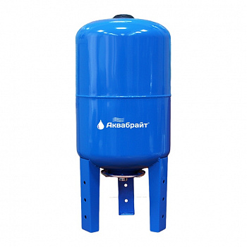 Гидроаккумулятор для воды АКВАБРАЙТ вертикальный синий ГМ-80В